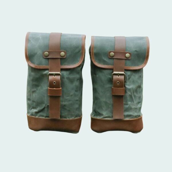 Outdoor Camping Retro Waterproof Oil Wax Canvas Sports Mountaineering Bag