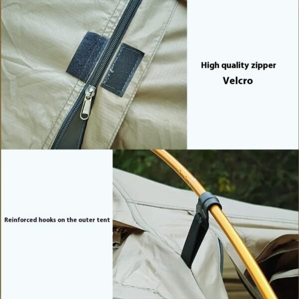 Outdoor Camping Tunnel Tent With Extendable Dome