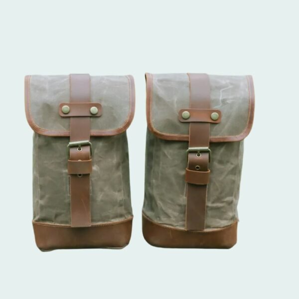 Outdoor Camping Retro Waterproof Oil Wax Canvas Sports Mountaineering Bag