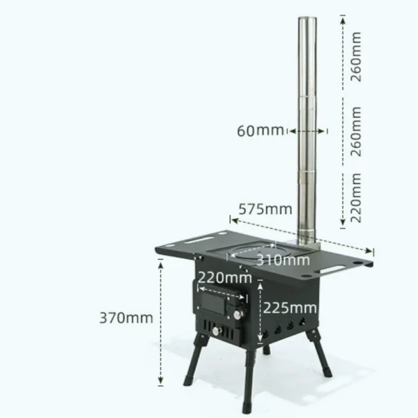 Multipurpose Outdoor BBQ Grill Picnic Portable Firewood Stove