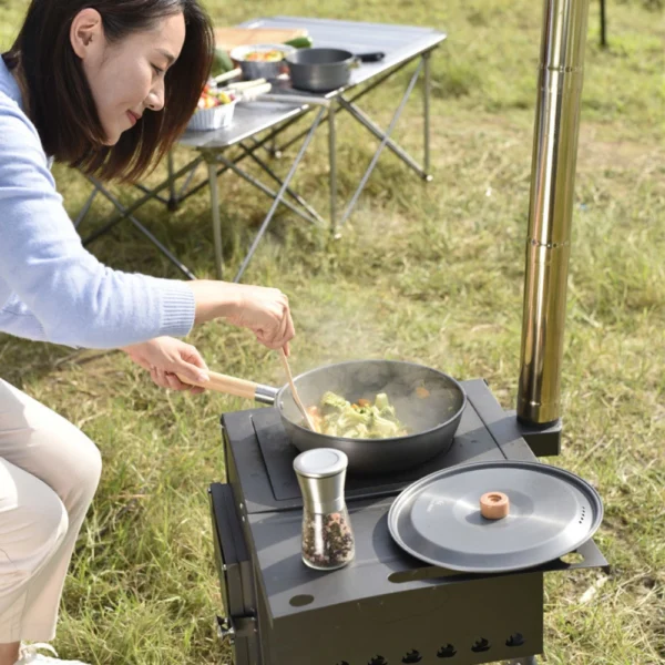 Multipurpose Outdoor BBQ Grill Picnic Portable Firewood Stove